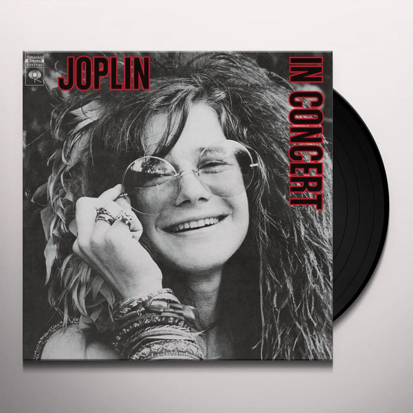 Janis Joplin JOPLIN IN CONCERT (2LP/LIMITED BLACK & WHITE MARBLED VINYL/180G/NUMBERED) Vinyl Record