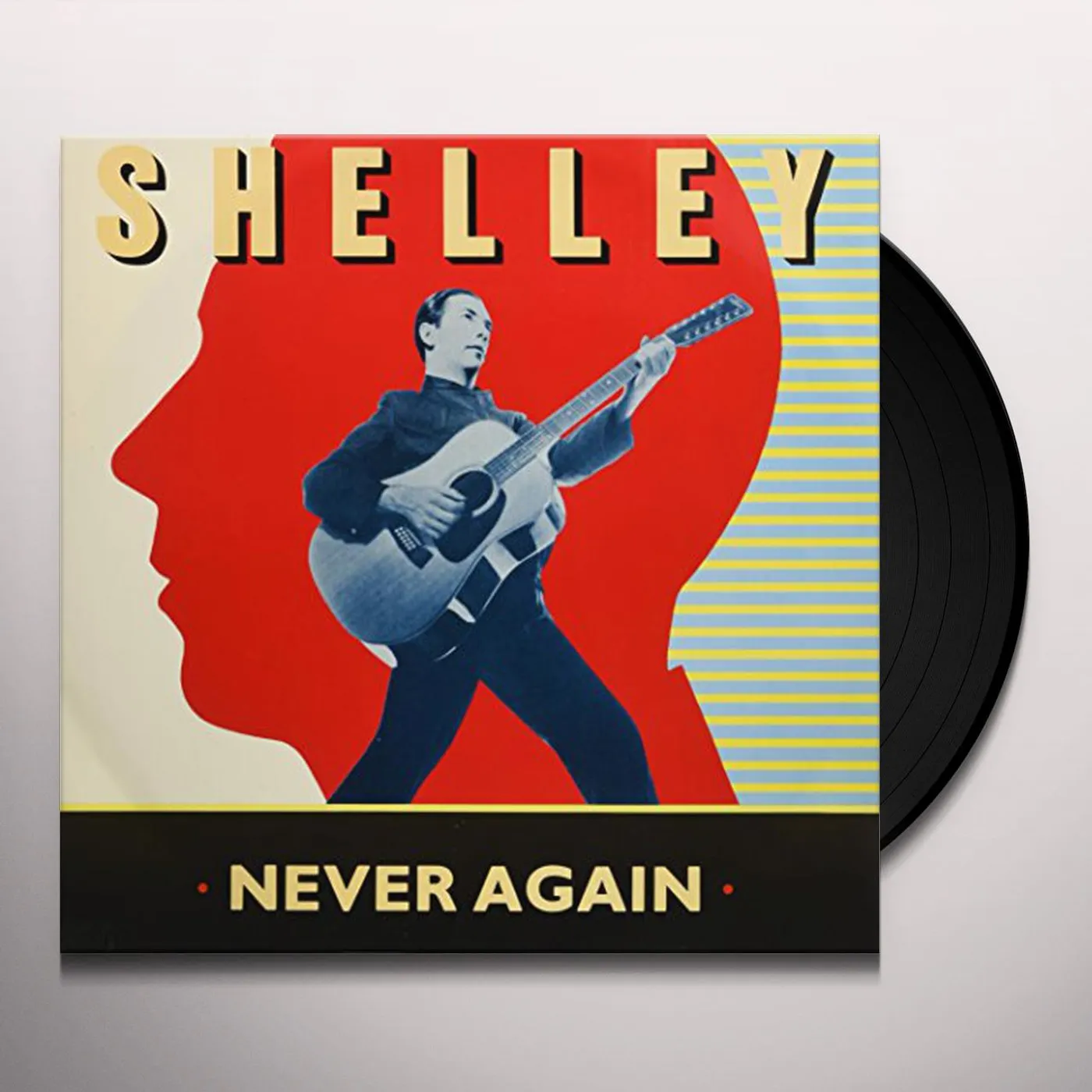 Pete Shelly NEVER AGAIN Vinyl Record