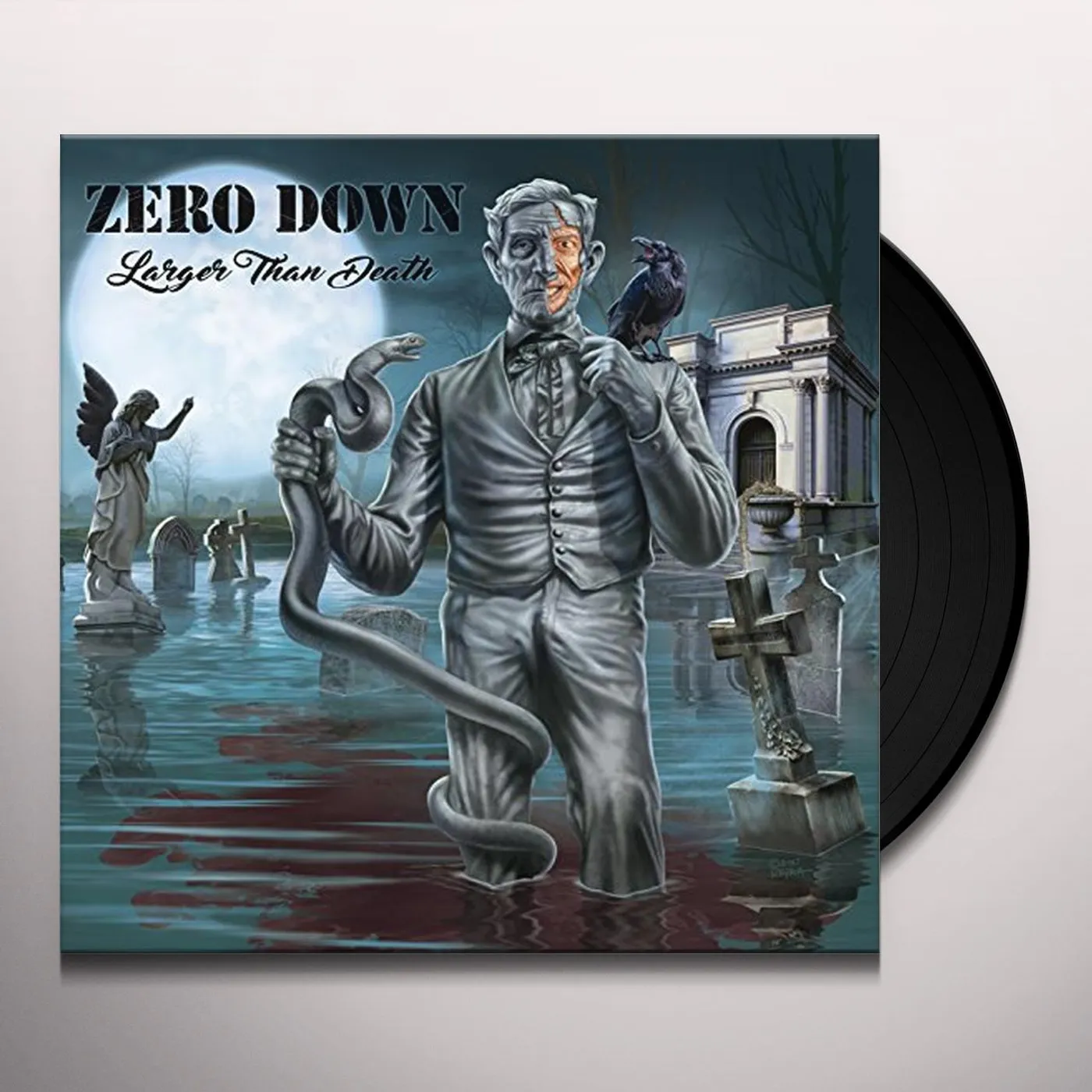 Zero Down LARGER THAN DEATH Vinyl Record
