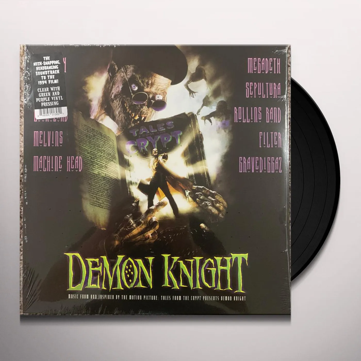 Various Artists  TALES FROM THE CRYPT PRESENTS: DEMON KNIGHT Original Soundtrack (CLEAR WITH GREEN & PURPLE SWIRL VINYL) Vinyl Record