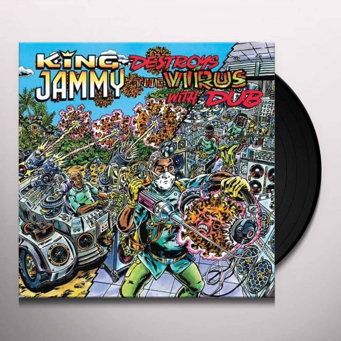 King Jammy Destroys The Virus With Dub Vinyl Record