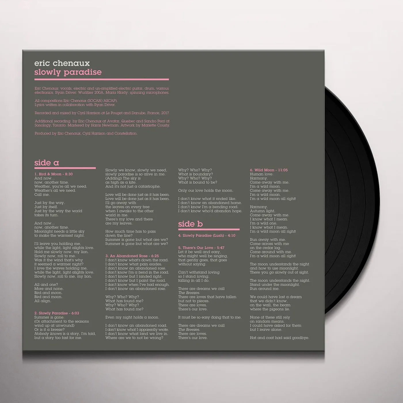 Eric Chenaux Slowly Paradise Vinyl Record