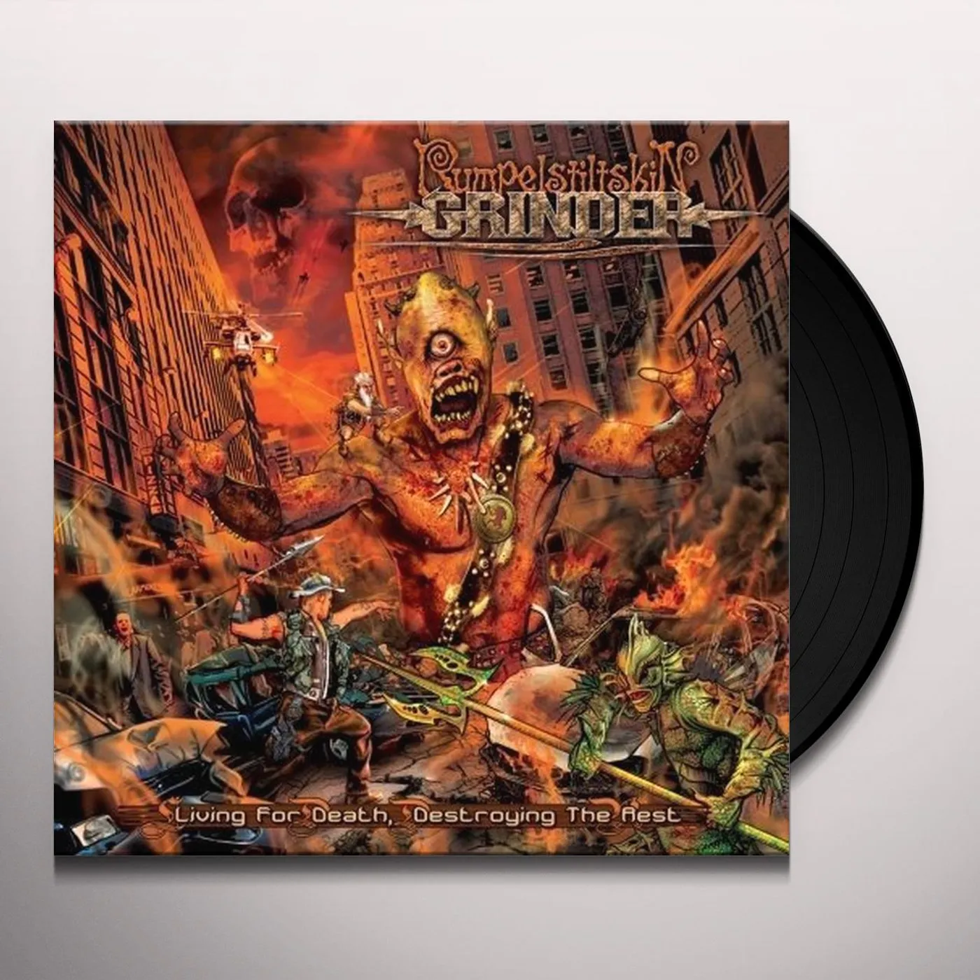Rumplestiltskin Grinder LIVING FOR DEATH DESTROYING THE BEST Vinyl Record
