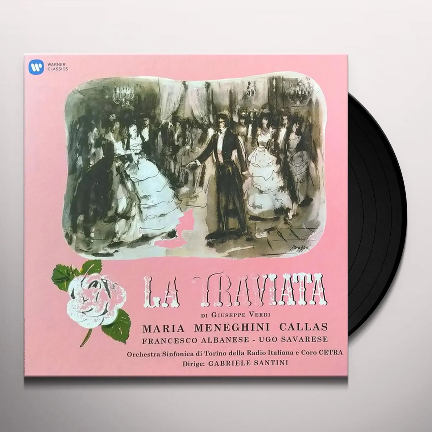 Verdi / Maria Callas LA TRAVIATA (1953 STUDIO RECORDING) Vinyl Record