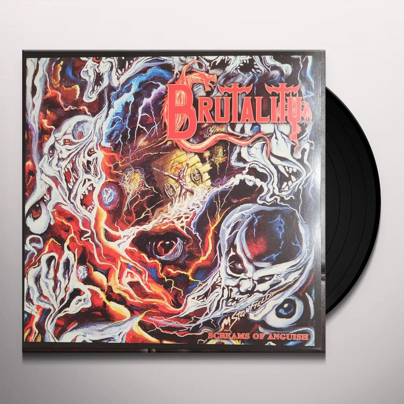 Brutality SCREAMS OF ANGUISH Vinyl Record