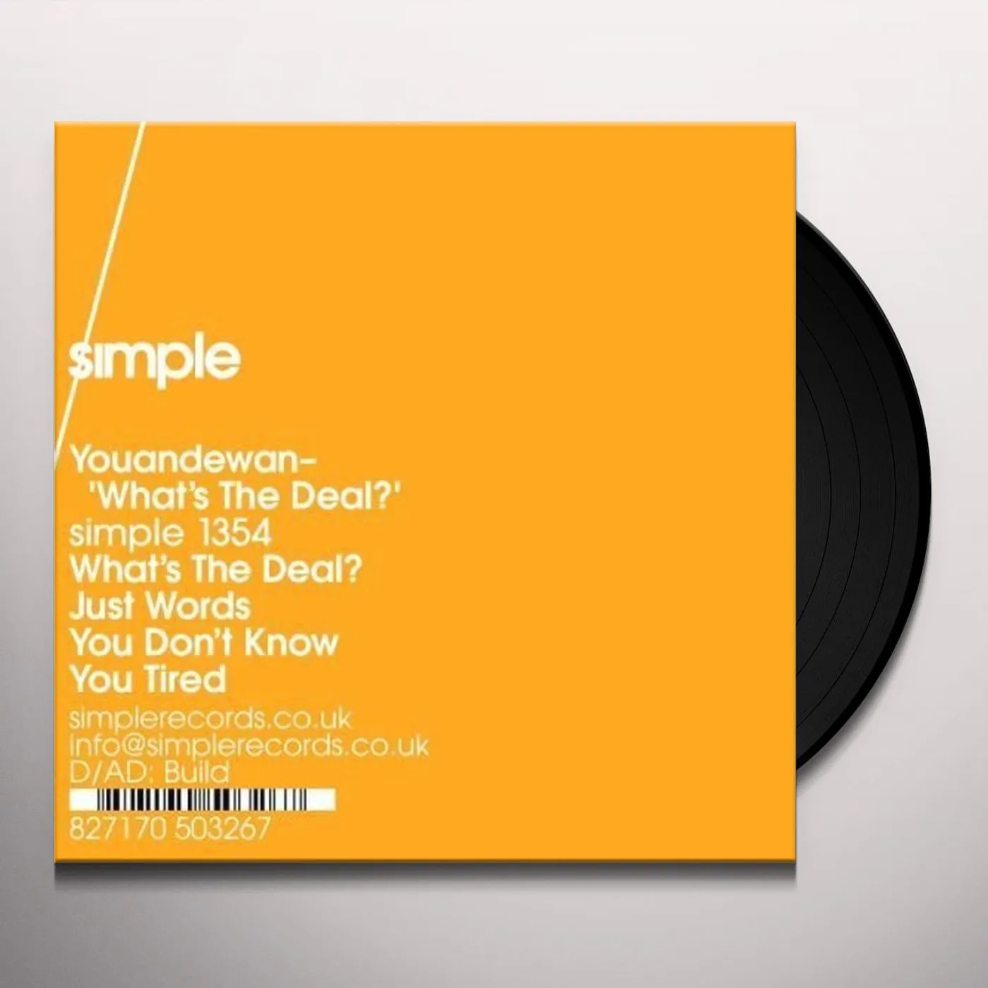 Youandewan WHAT'S THE DEAL Vinyl Record