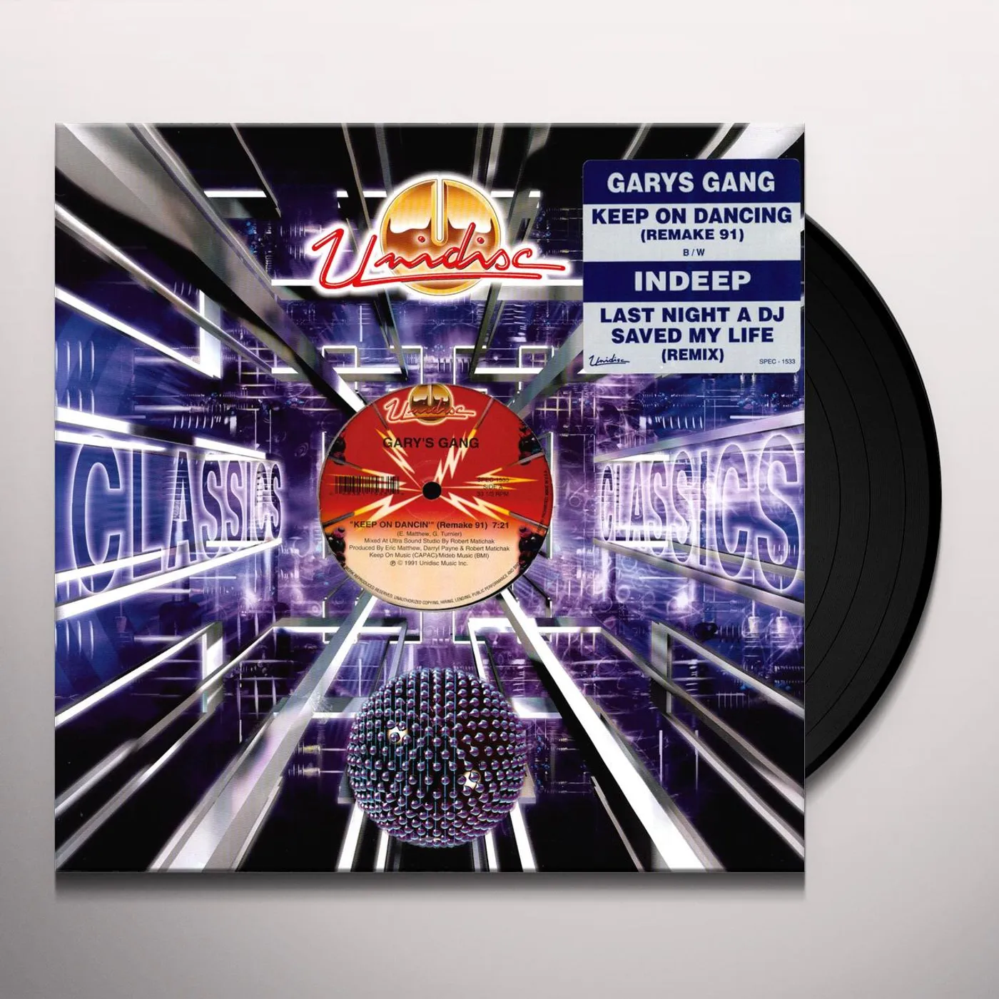 Indeep LAST NIGHT A DJ SAVED MY LIFE / KEEP ON DANCING Vinyl Record