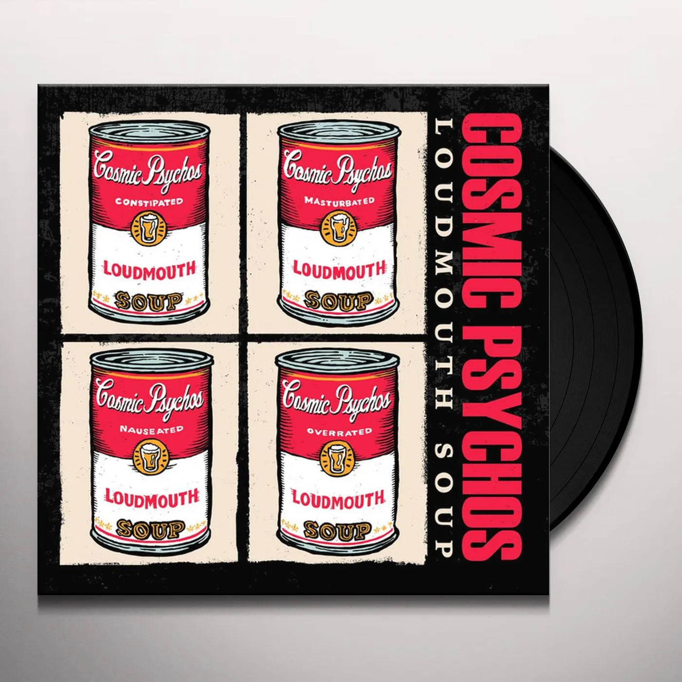 Cosmic Psychos LOUDMOUTH SOUP (YELLOW/WHITE VINYL) Vinyl Record
