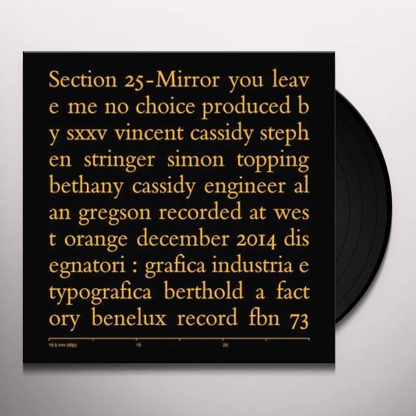 Section 25 Mirror Vinyl Record
