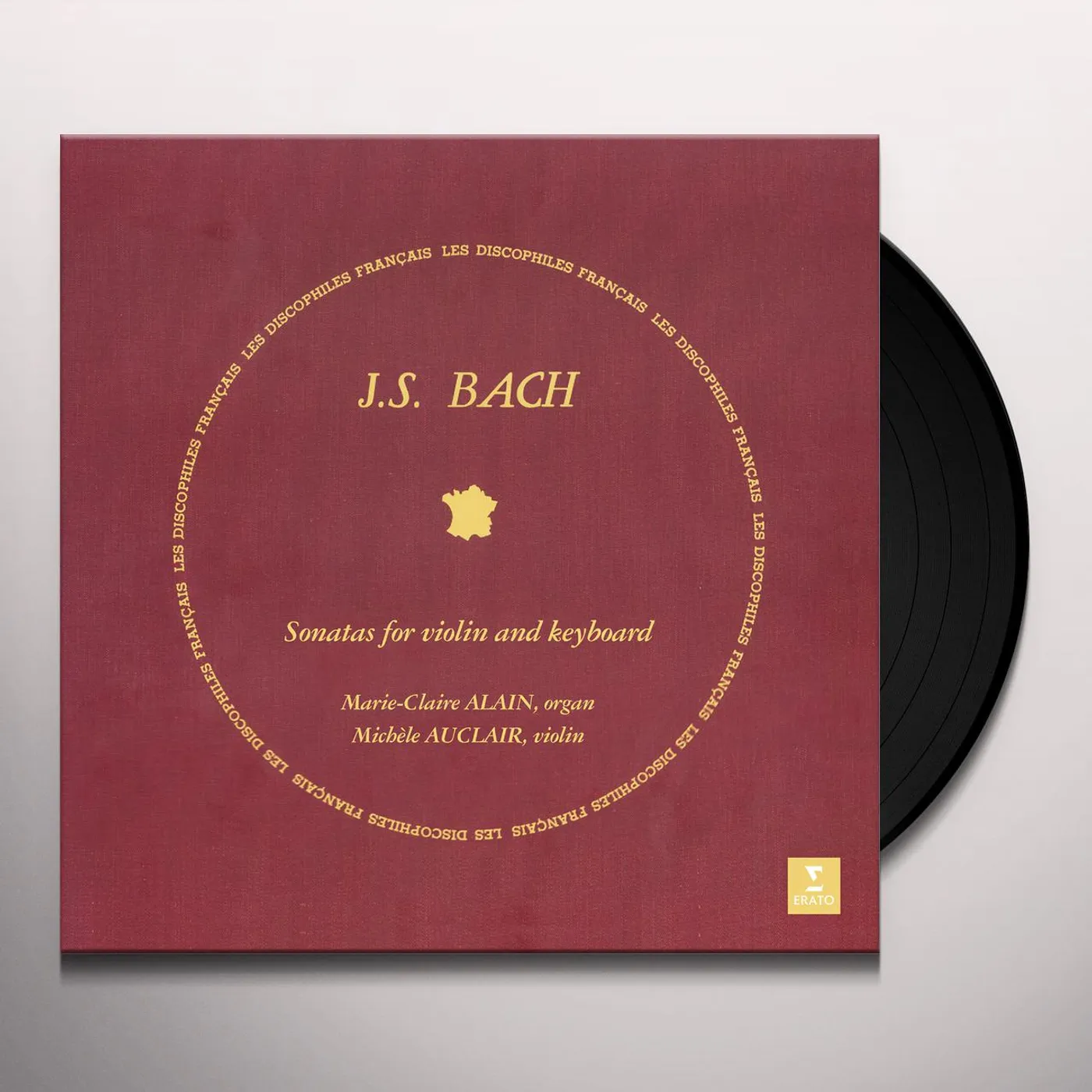 Michèle Auclair BACH: SONATAS FOR KEYBOARD & VIOLIN Vinyl Record