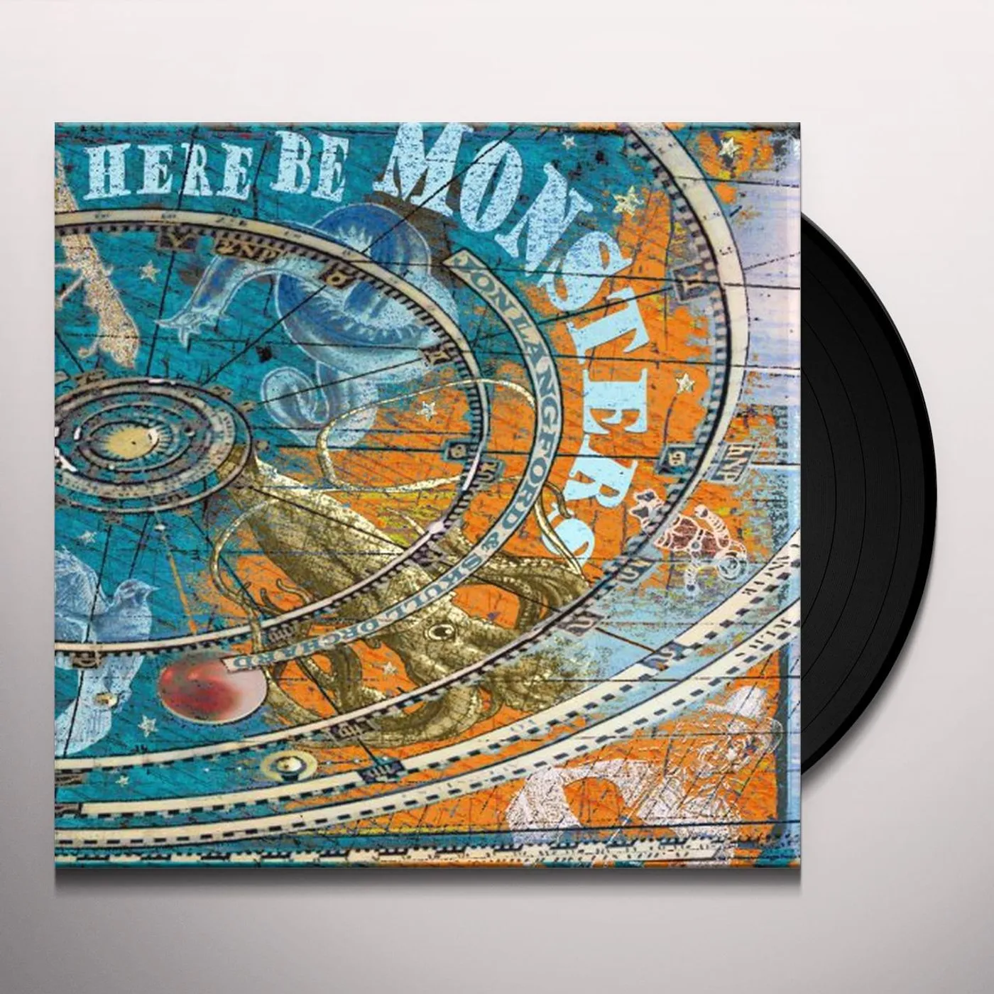 Jon Langford & Skull Orchard Here Be Monsters Vinyl Record