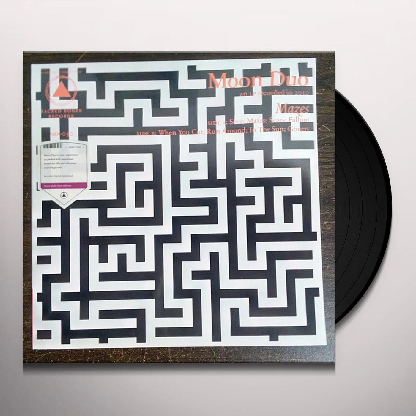 Moon Duo MAZES (NEON PINK VINYL) Vinyl Record