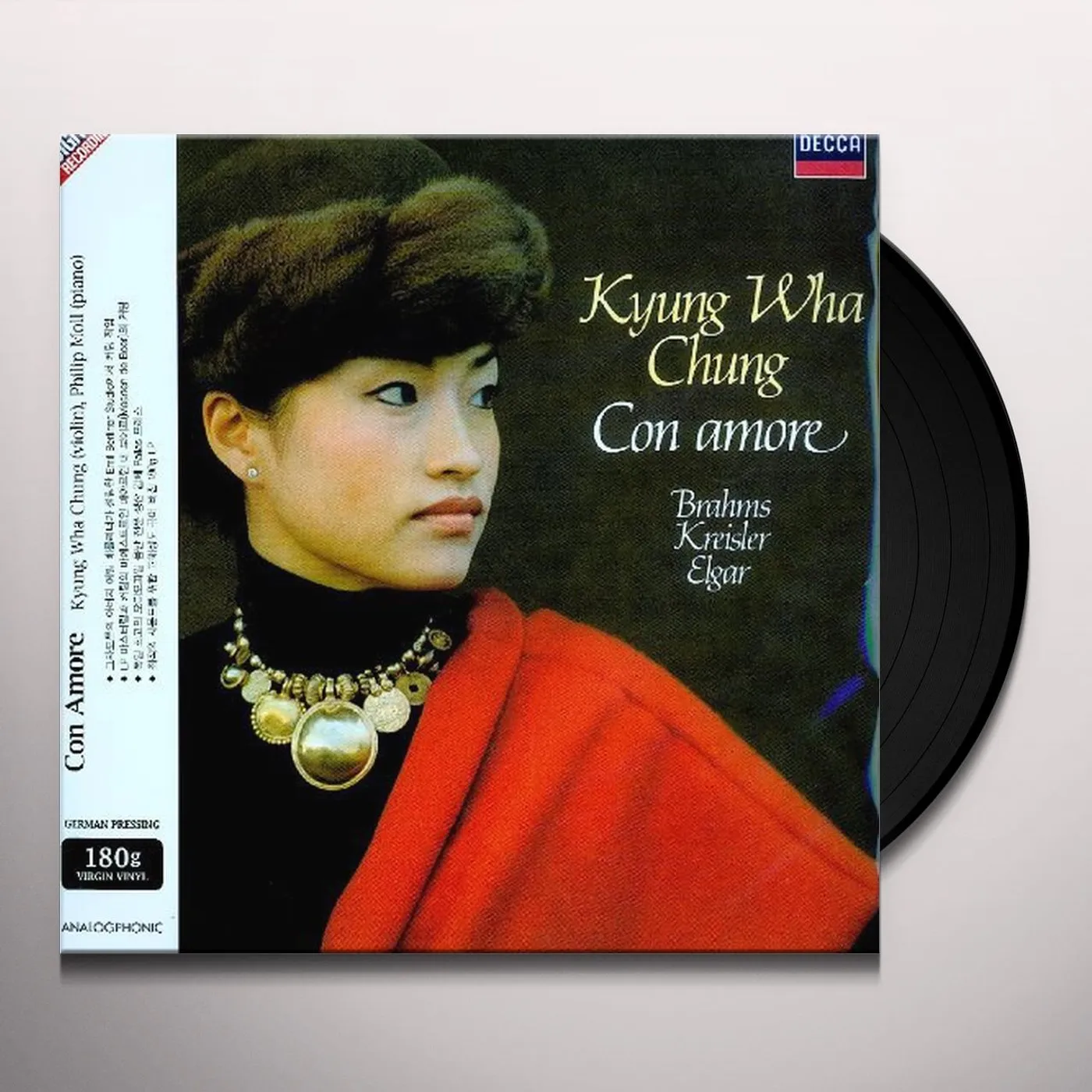 Kyung Wha Chung CON AMORE/BRAHMS KREISLER ELGAR Vinyl Record