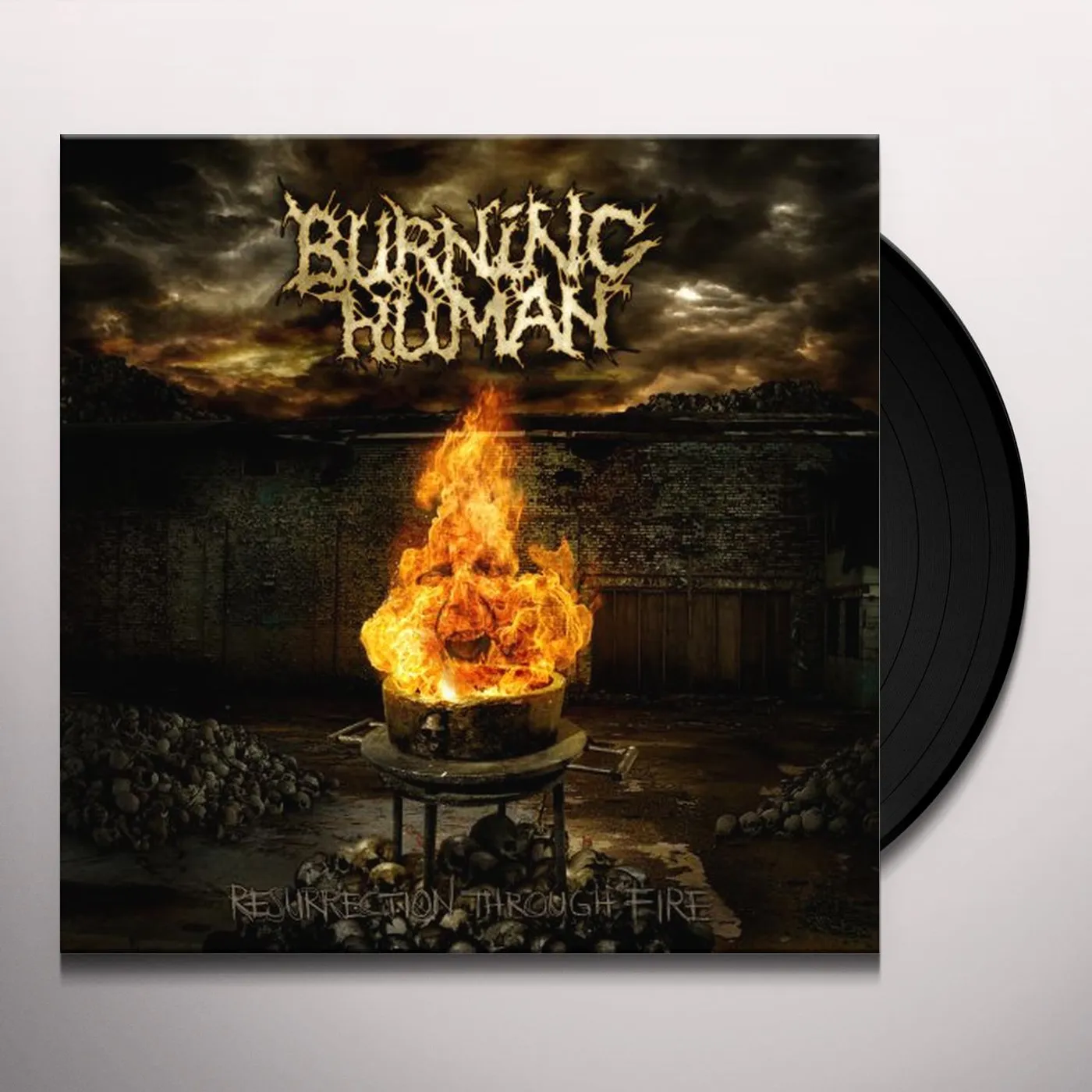 Burning Human Resurrection Through Fire Vinyl Record