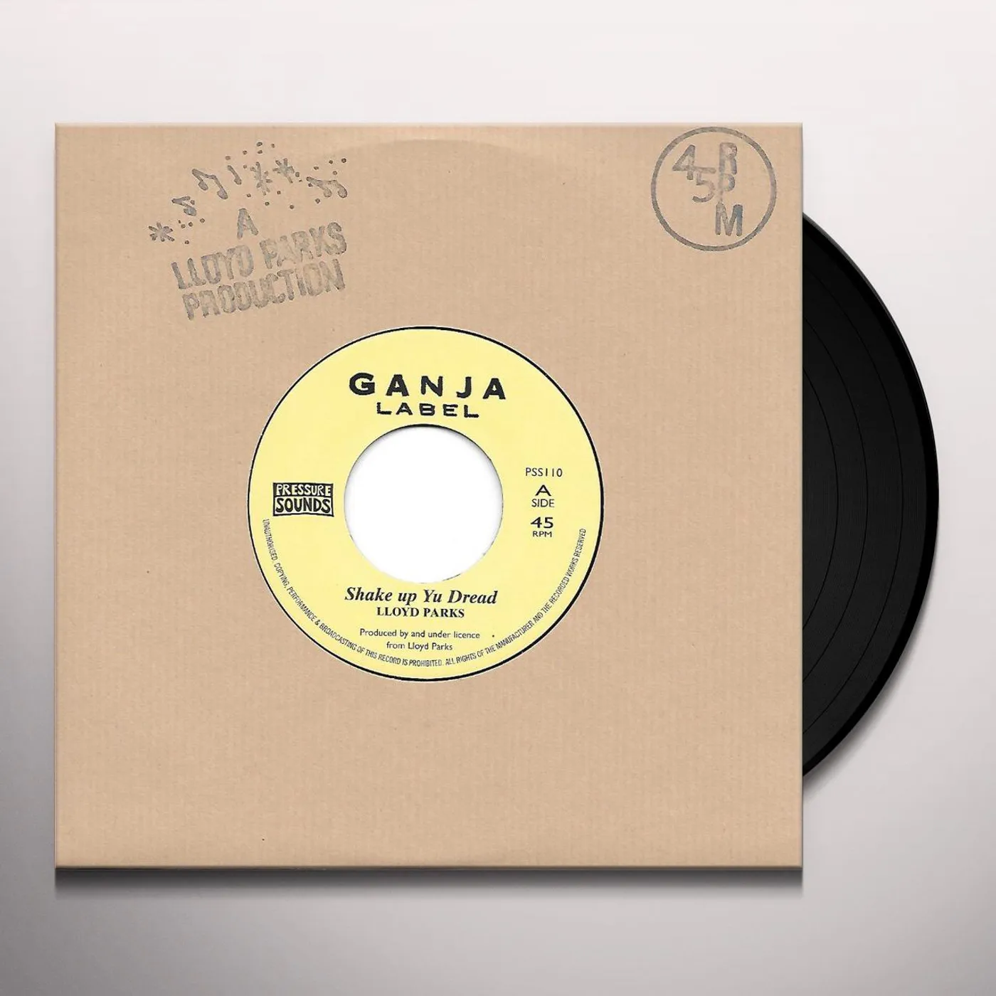 Lloyd Parks Shake Up Yu Dread Vinyl Record