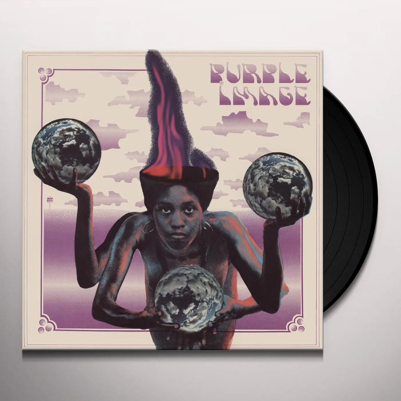 Purple/Image Vinyl Record