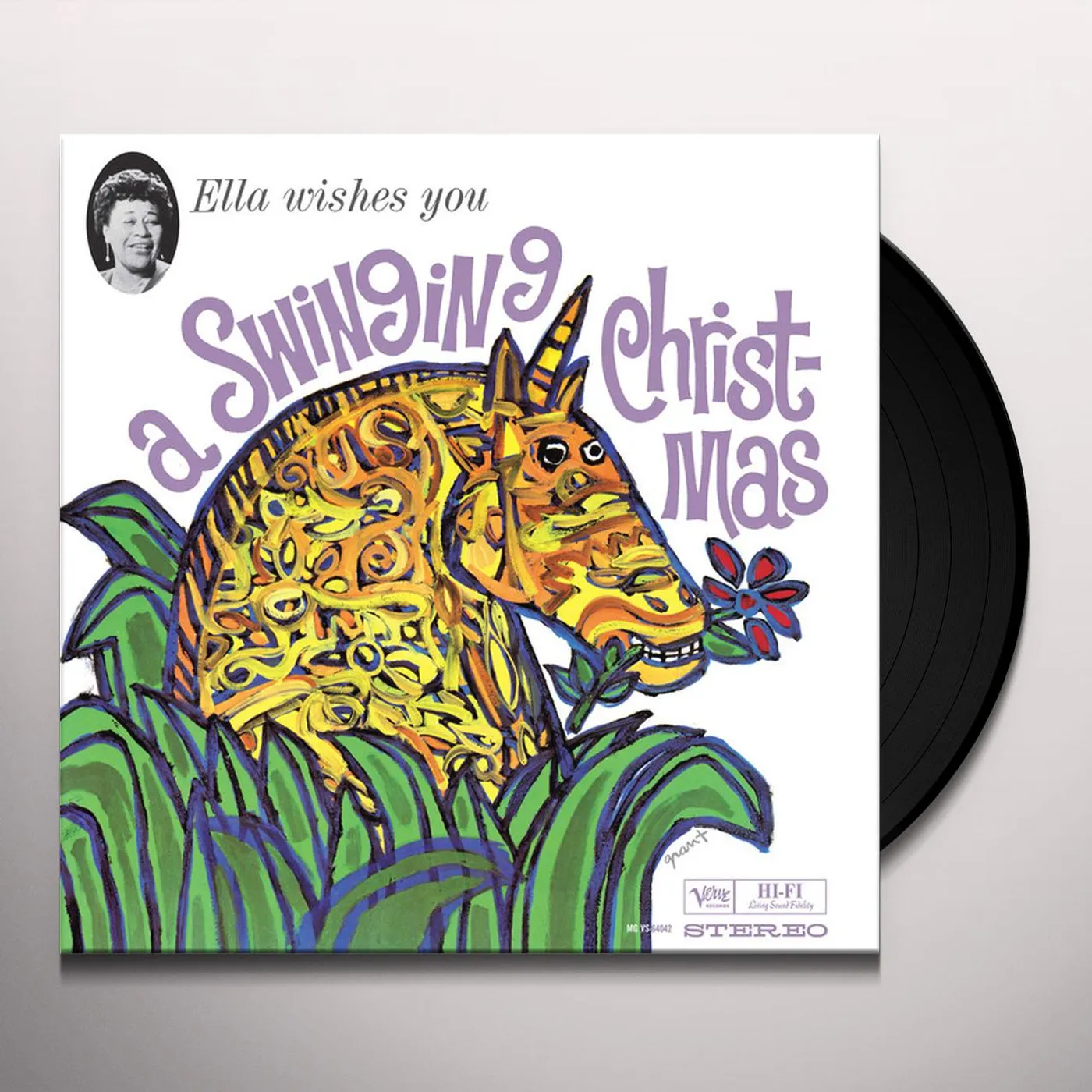 Ella Fitzgerald WISHES YOU A SWINGING CHRISTMAS Vinyl Record