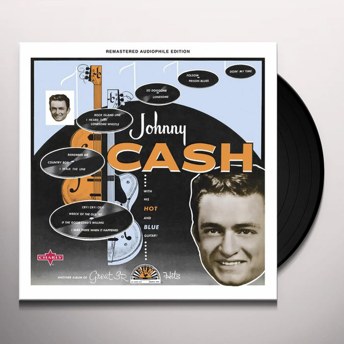 Johnny Cash WITH HIS HOT & BLUE GUITAR - THE ORIGINAL DEBUT RECORDING (COLOURED VINYL) Vinyl Record