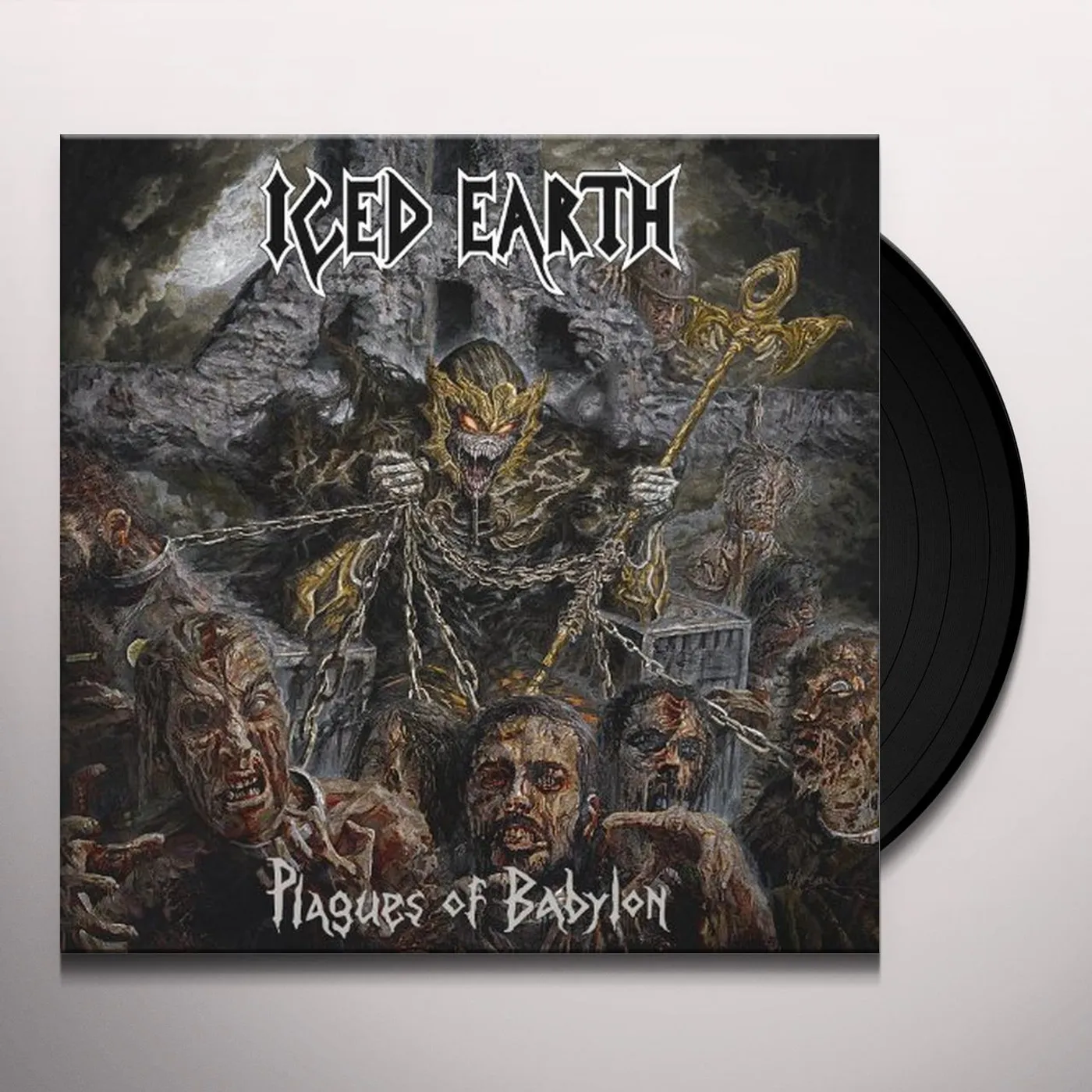Iced Earth PLAGUES OF BABYLON Vinyl Record - Holland Release