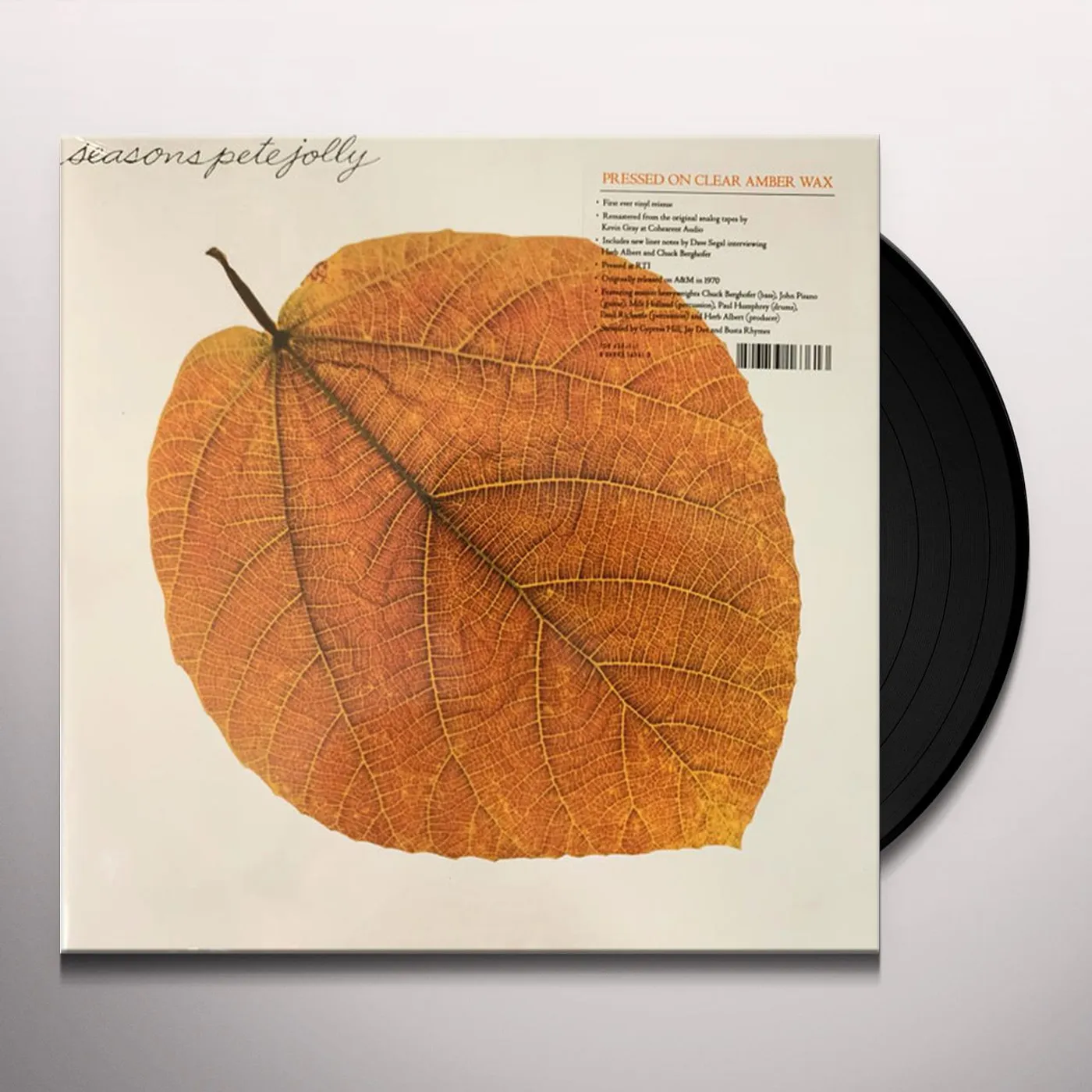 Pete Jolly SEASONS (CLEAR AMBER VINYL) Vinyl Record