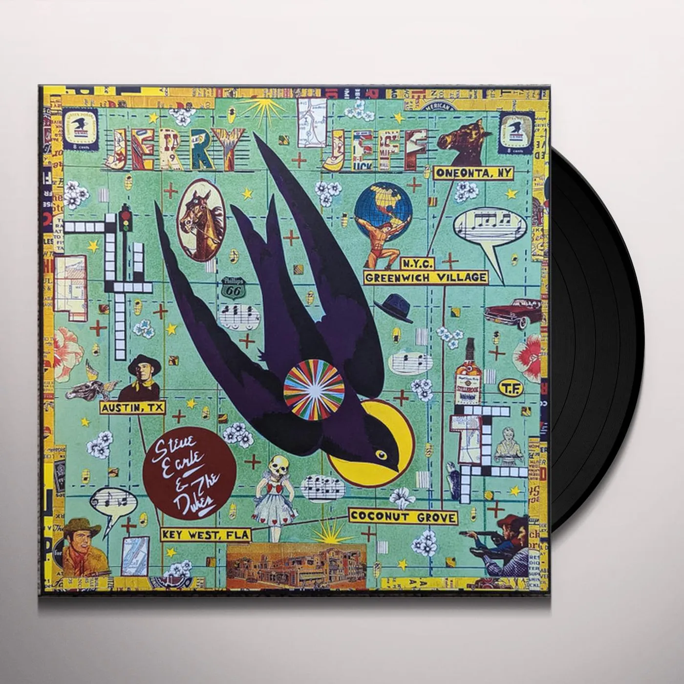 Steve Earle JERRY JEFF Vinyl Record