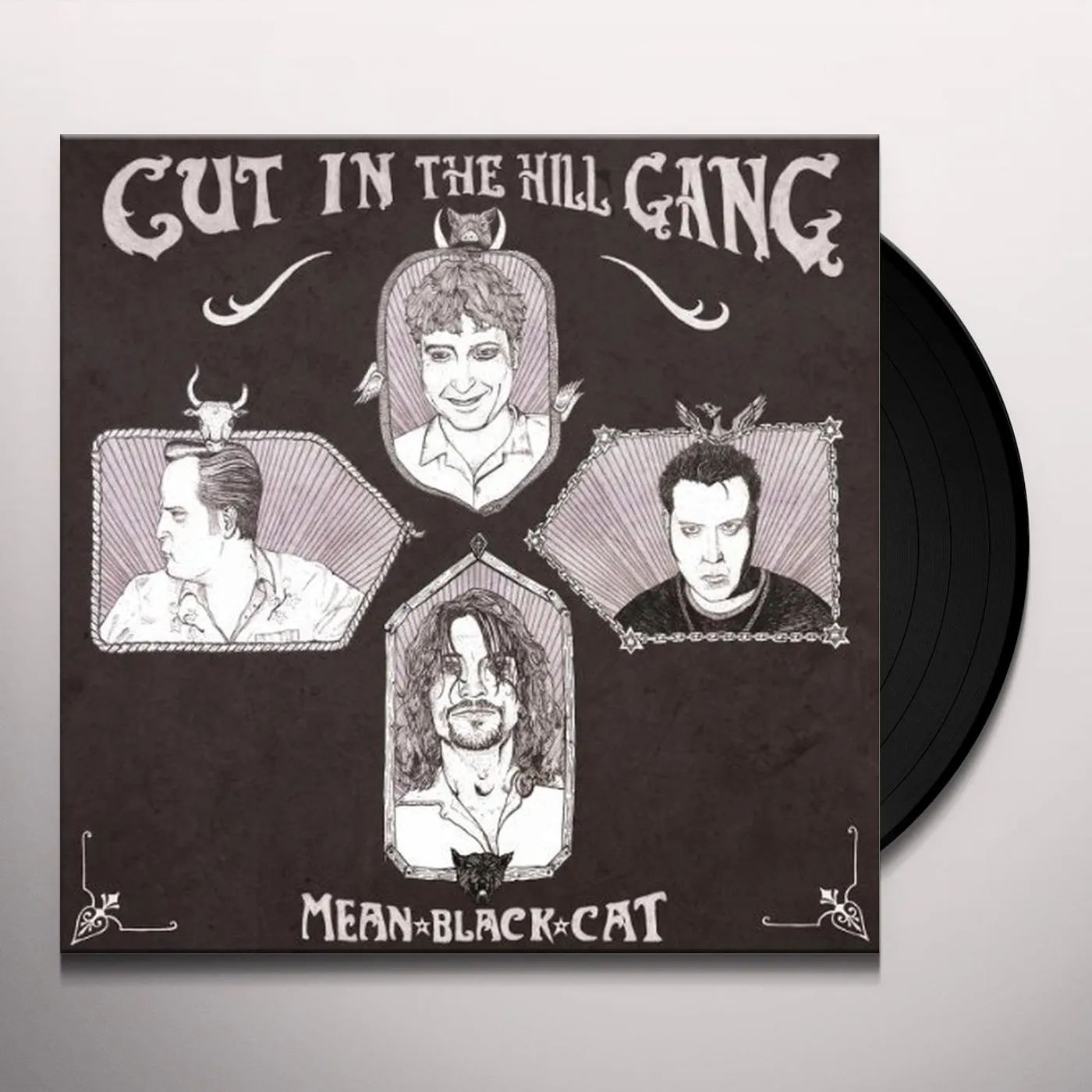 Cut In The Hill Gang Mean Black Cat Vinyl Record