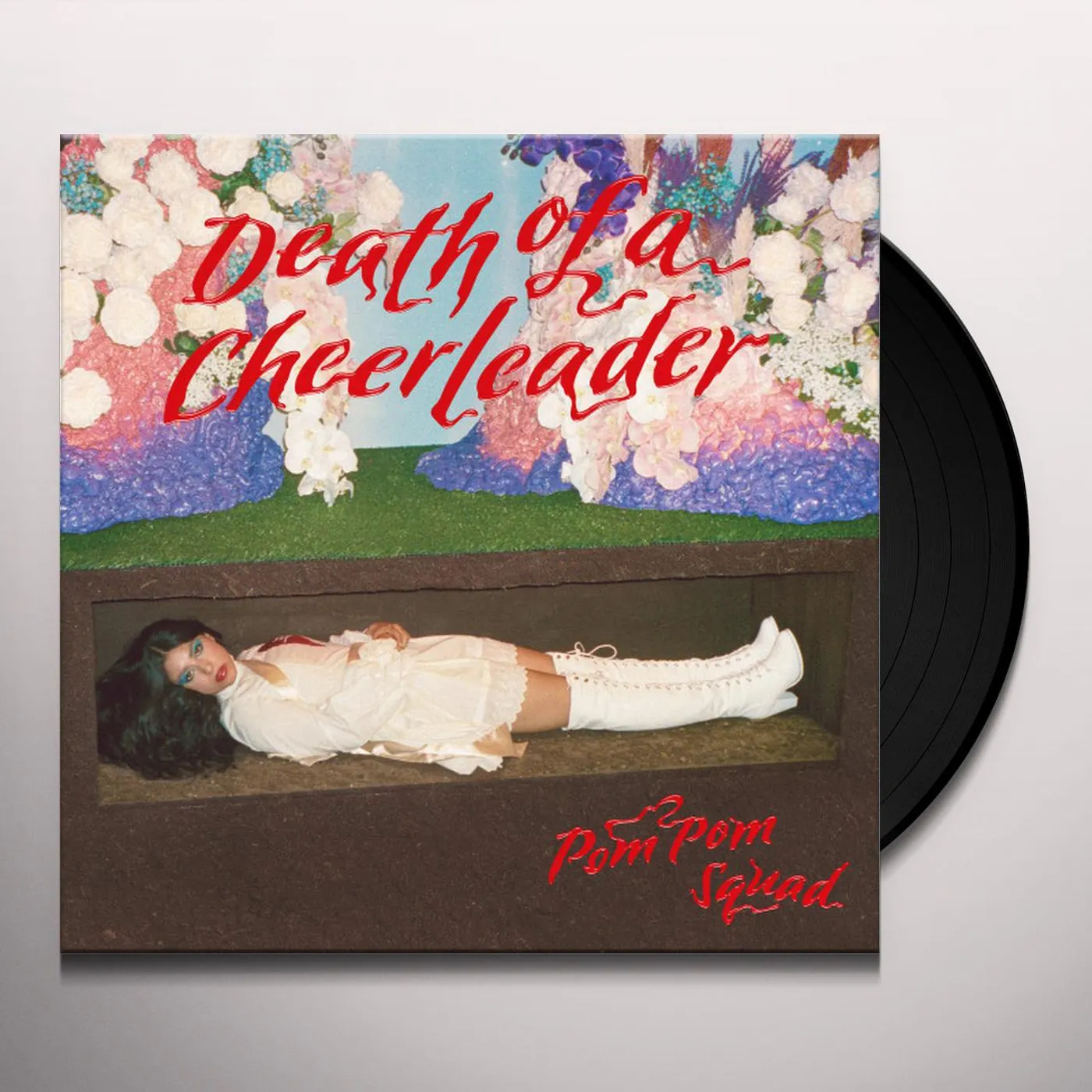 Pom Pom Squad DEATH OF A CHEERLEADER (RED VINYL/LYRICS SHEET/DL CARD) Vinyl Record