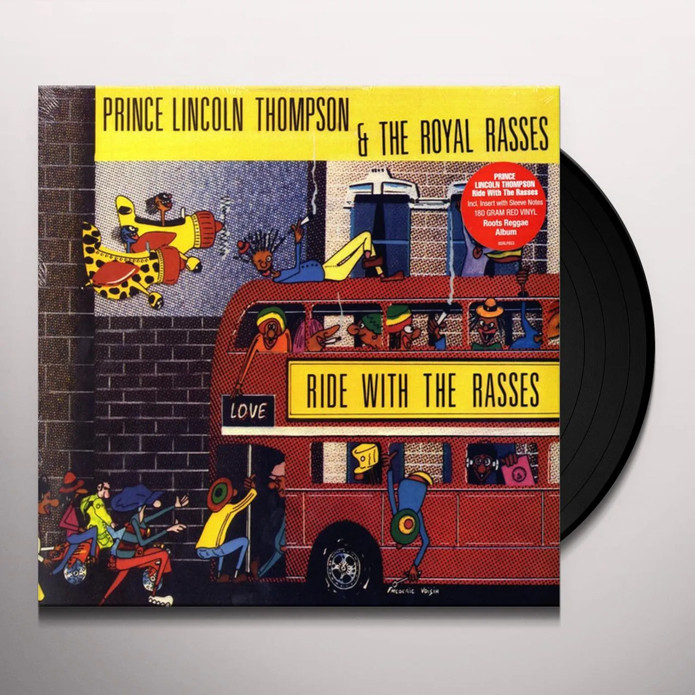 Prince Lincoln & The Royal Rasses RIDE WOITH THE RASSES (RED VINYL) Vinyl Record