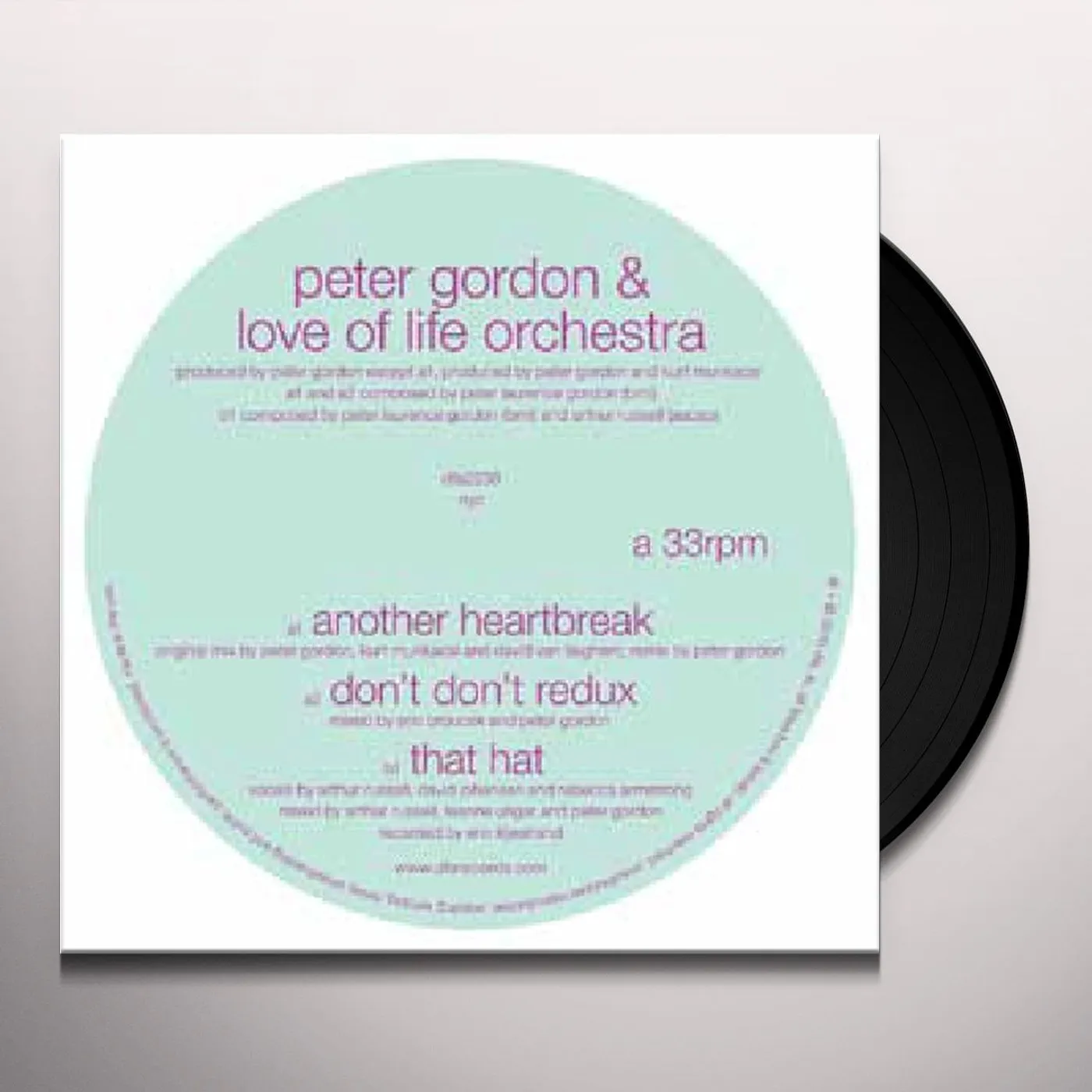 Peter Gordon & Love of Life Orchestra ANOTHER HEARTBREAK Vinyl Record