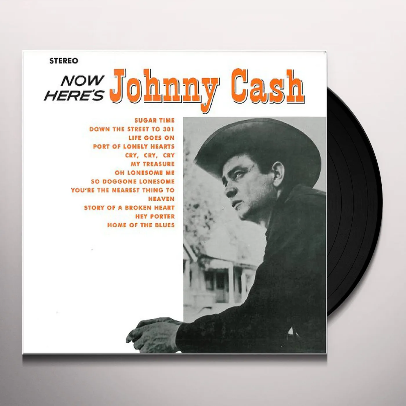 Johnny Cash NOW HERE'S JOHNNY Vinyl Record