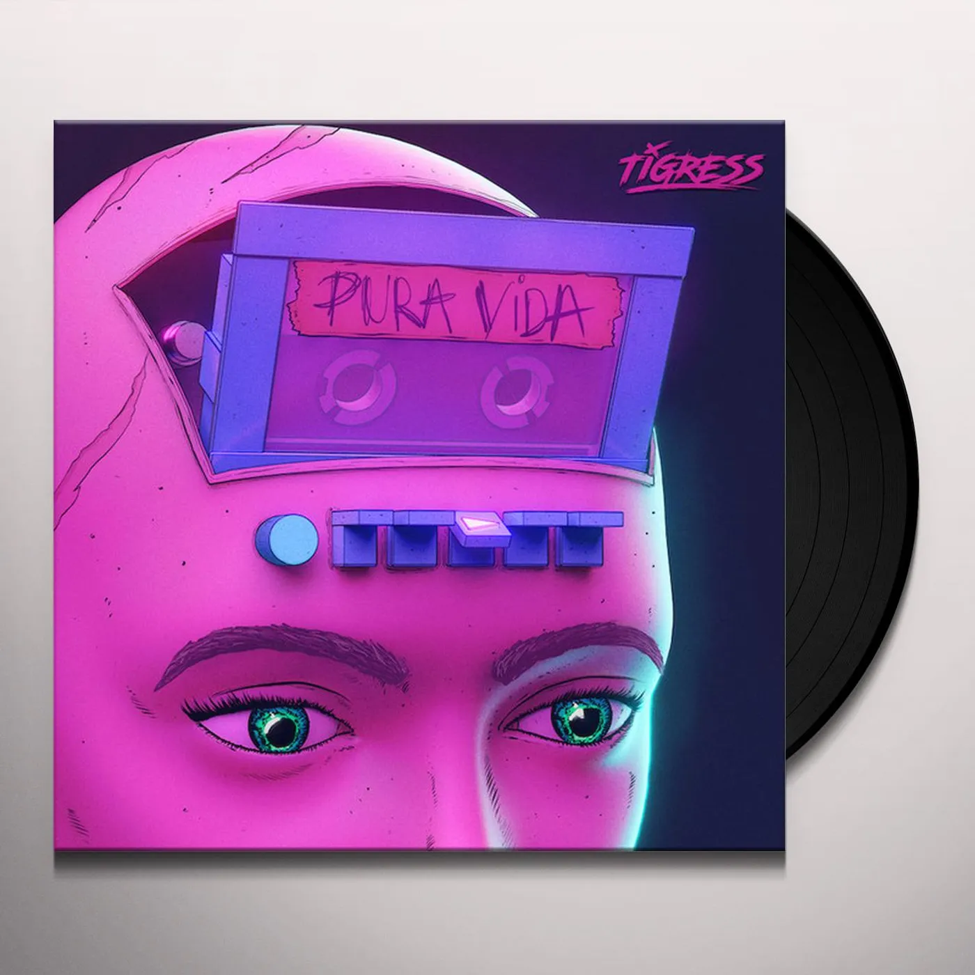 Tigress PURA VIDA (TRANSPARENT MAGNETA VINYL) Vinyl Record
