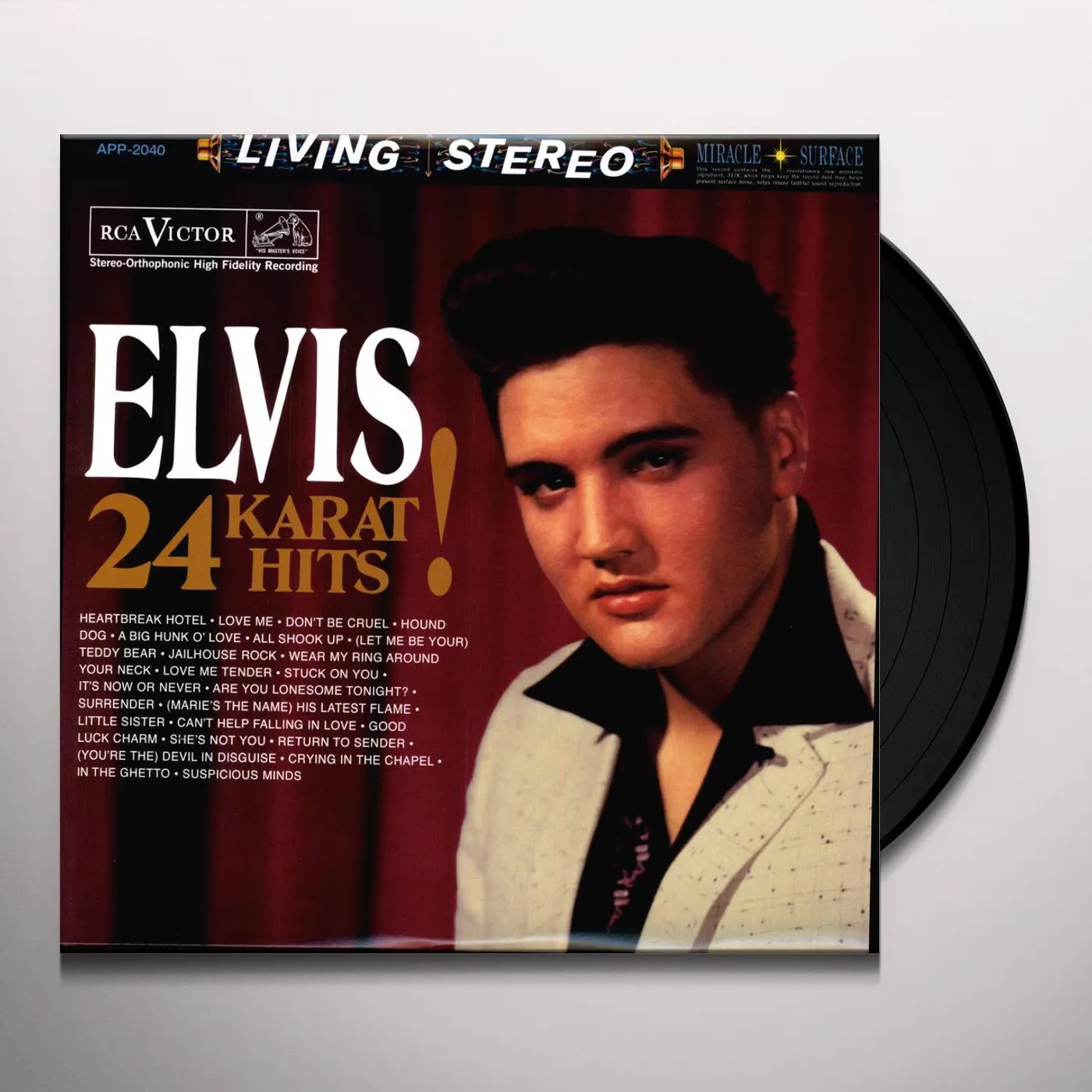 Elvis Presley 24 KARAT HITS Vinyl Record