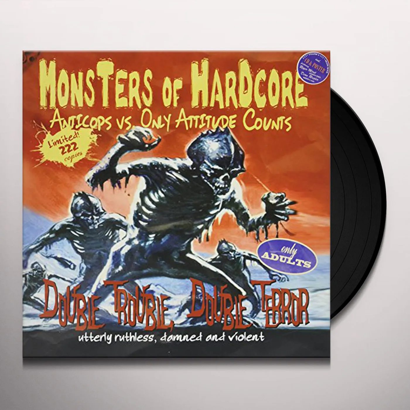 Anticops/Only Attitude Counts Monsters Of Hardcore Vinyl Record