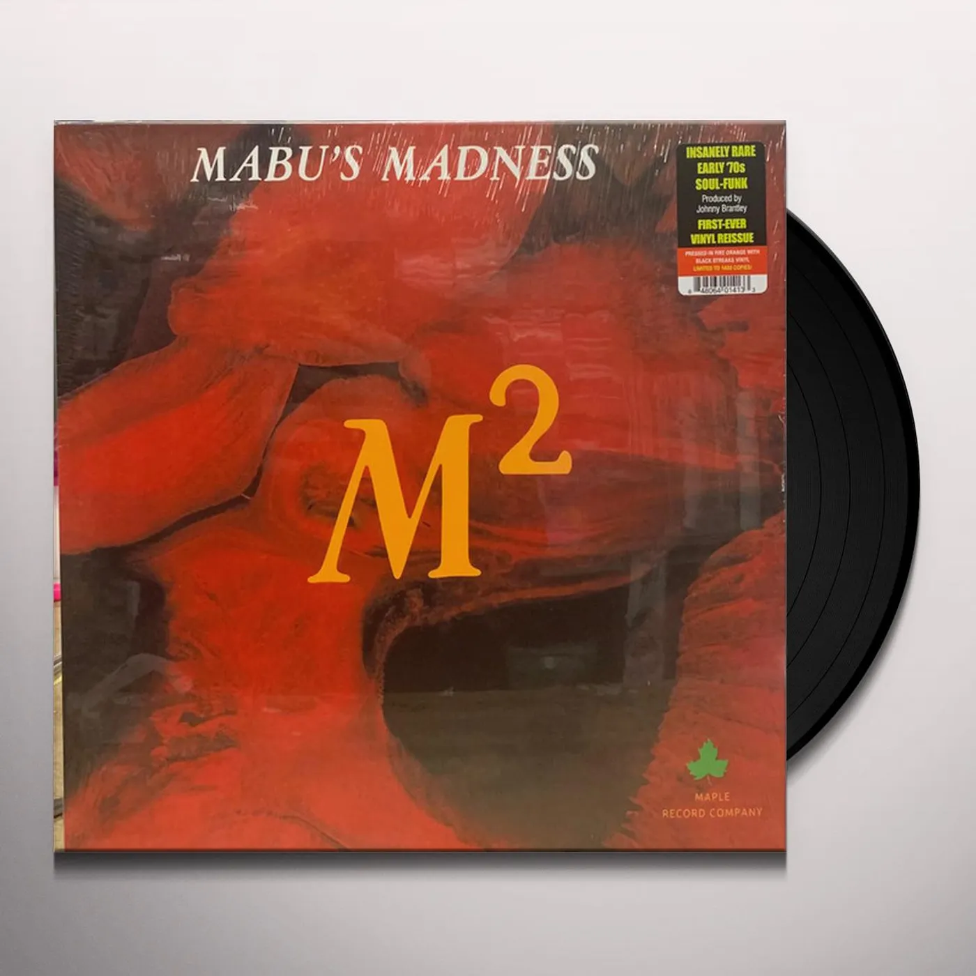 Mabu's Madness M-SQUARE (FIRE ORANGE WITH BLACK STREAKS VINYL) Vinyl Record