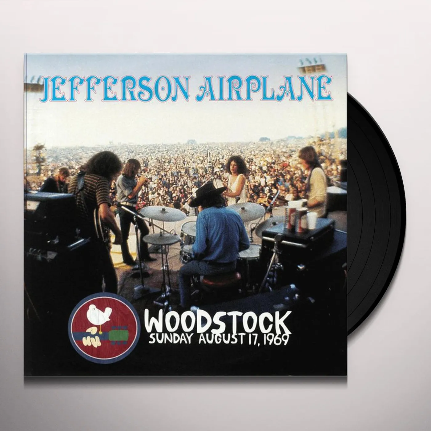 Jefferson Airplane WOODSTOCK SUNDAY AUGUST 17, 1969 (55TH ANNIVERSARY) (IRIDESCENT CLOUDS BREAKING BLUE VINYL/3LP) Vinyl Record