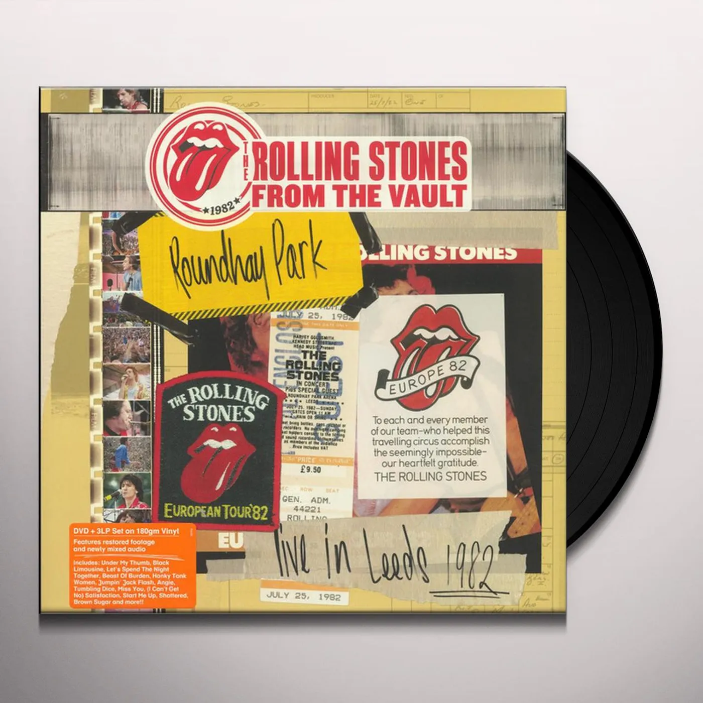 The Rolling Stones FROM THE VAULT: LIVE IN LEEDS 1982 Vinyl Record