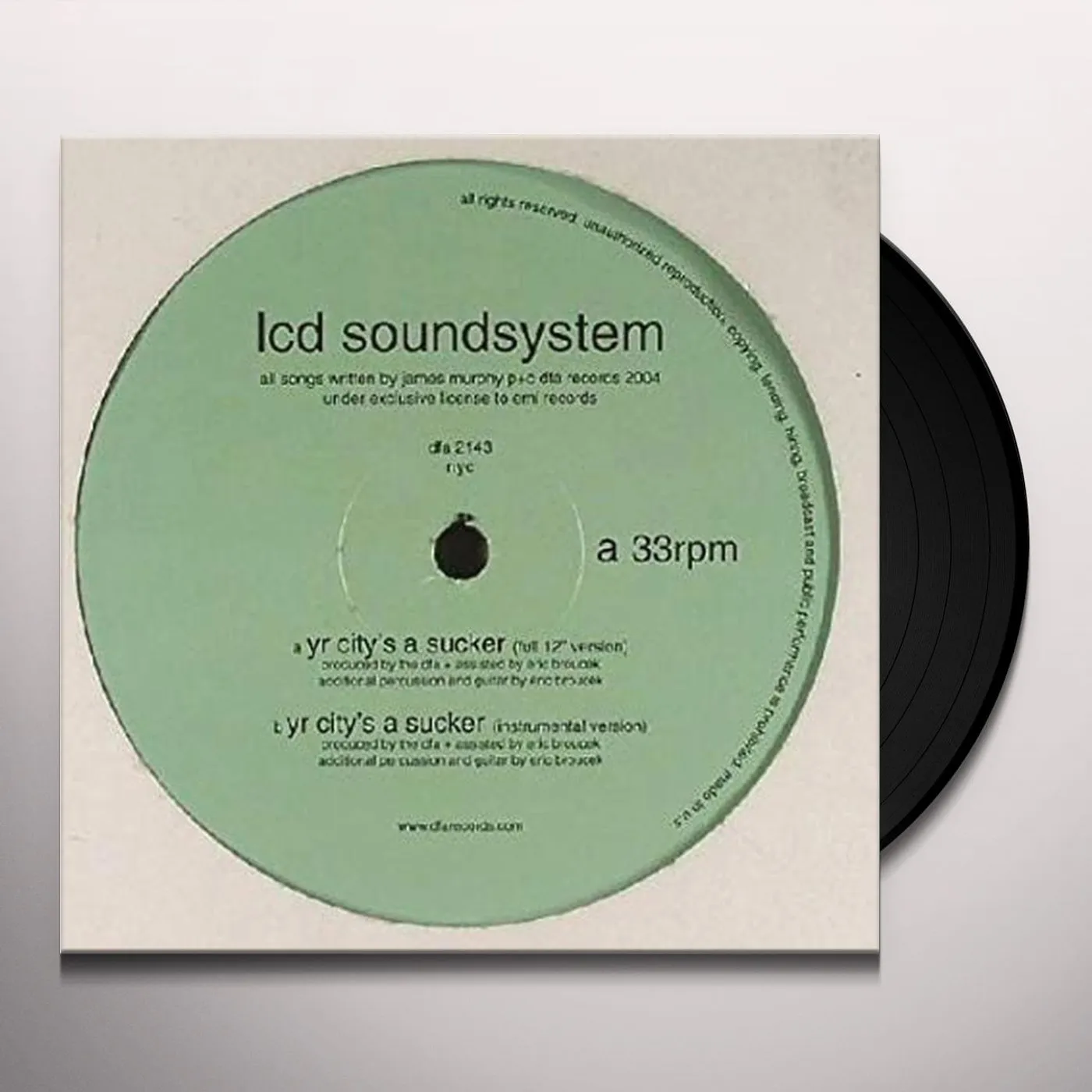 LCD Soundsystem Yr City's A Sucker Vinyl Record
