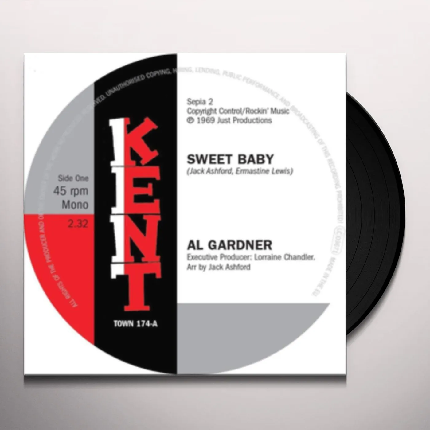 Al Gardner / Jack Ashford SWEET BABY / I'LL FLY TO YOUR OPEN ARMS Vinyl Record