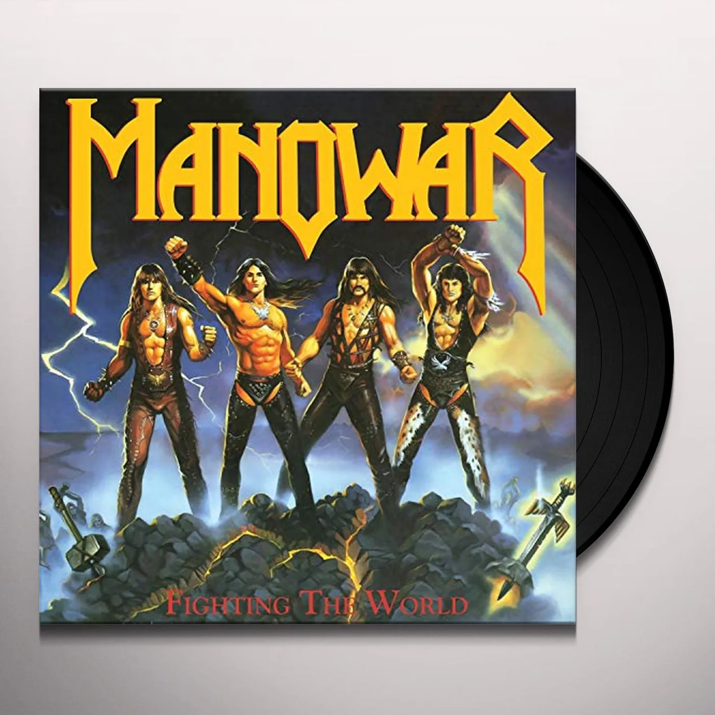 Manowar Fighting The World Vinyl Record