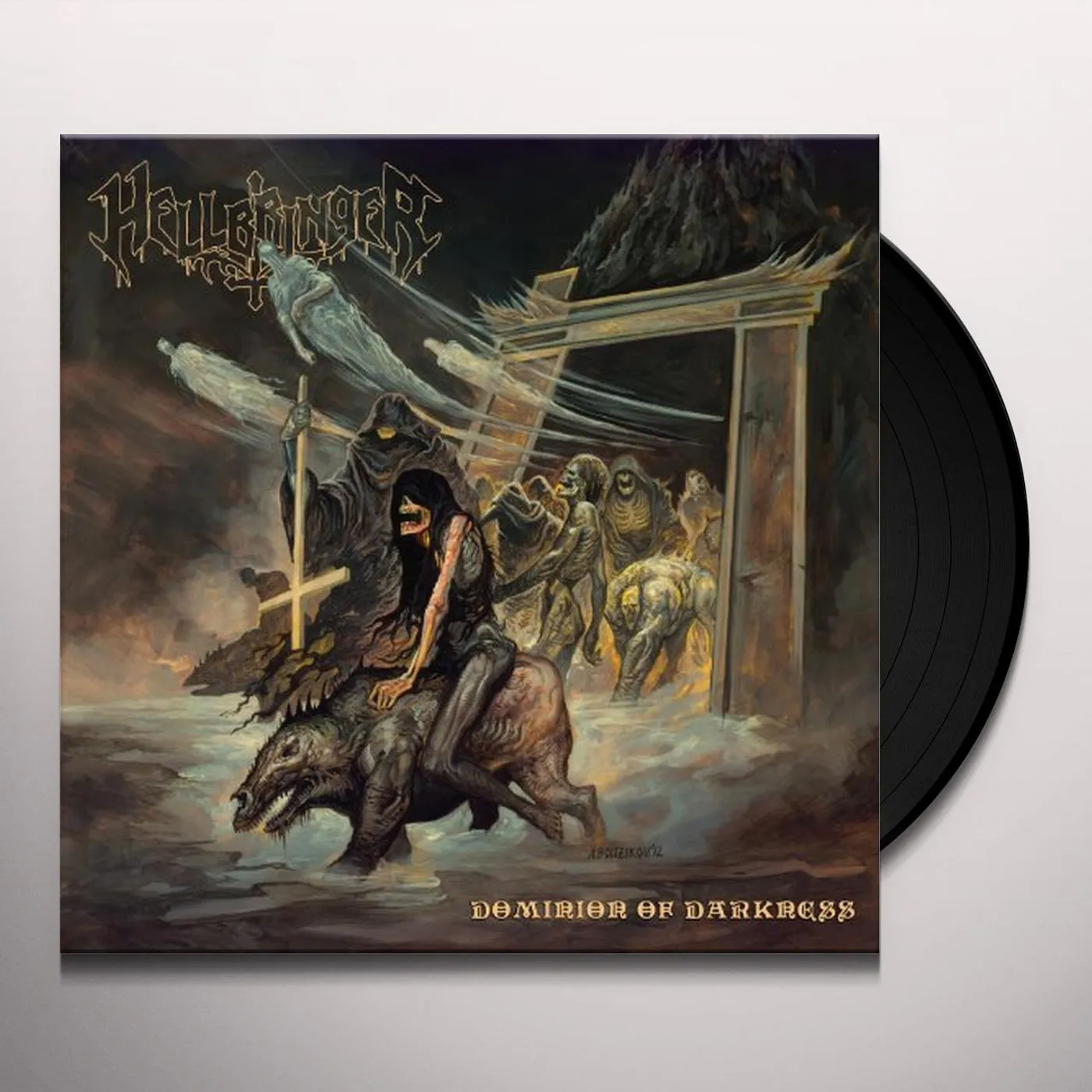 Hellbringer Dominion Of Darkness Vinyl Record
