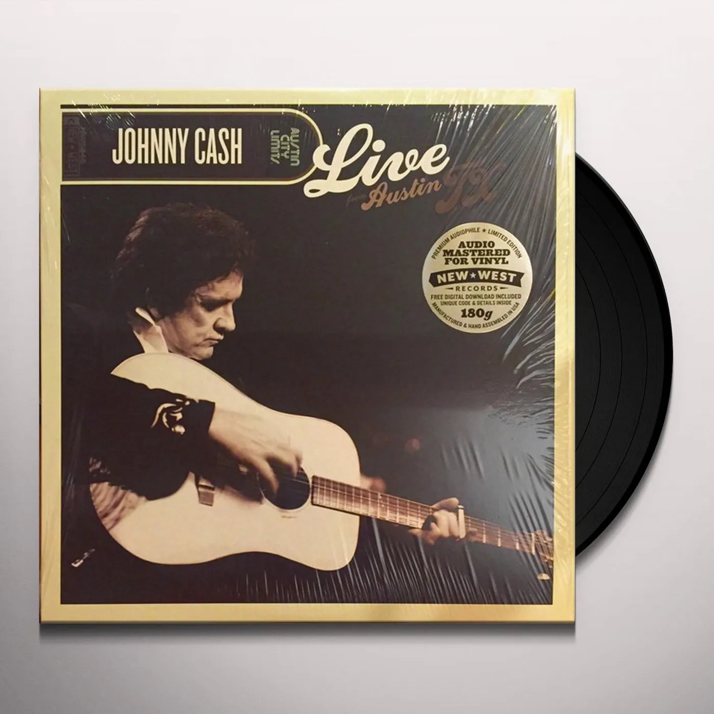 Johnny Cash Live From Austin TX Vinyl Record