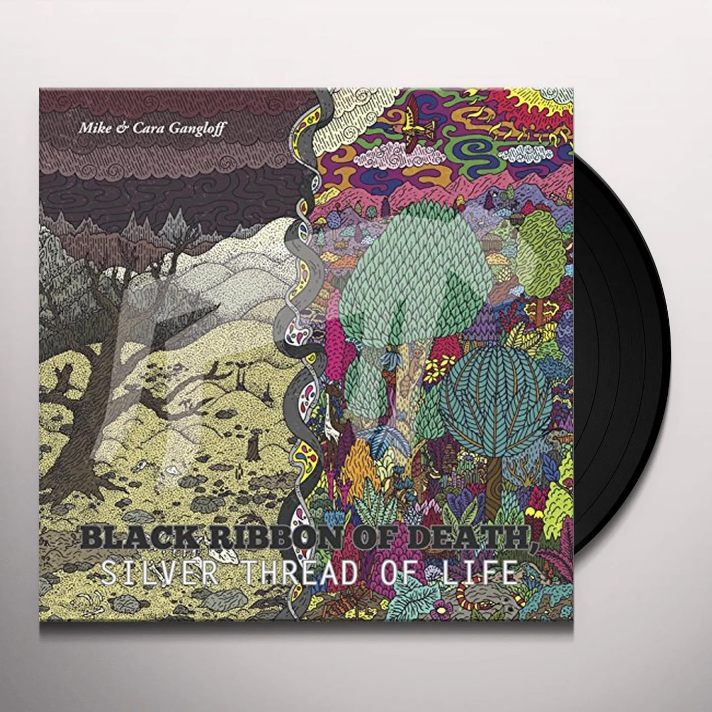 Mike Gangloff BLACK RIBBON OF DEATH SILVER THREAD OF LIFE Vinyl Record