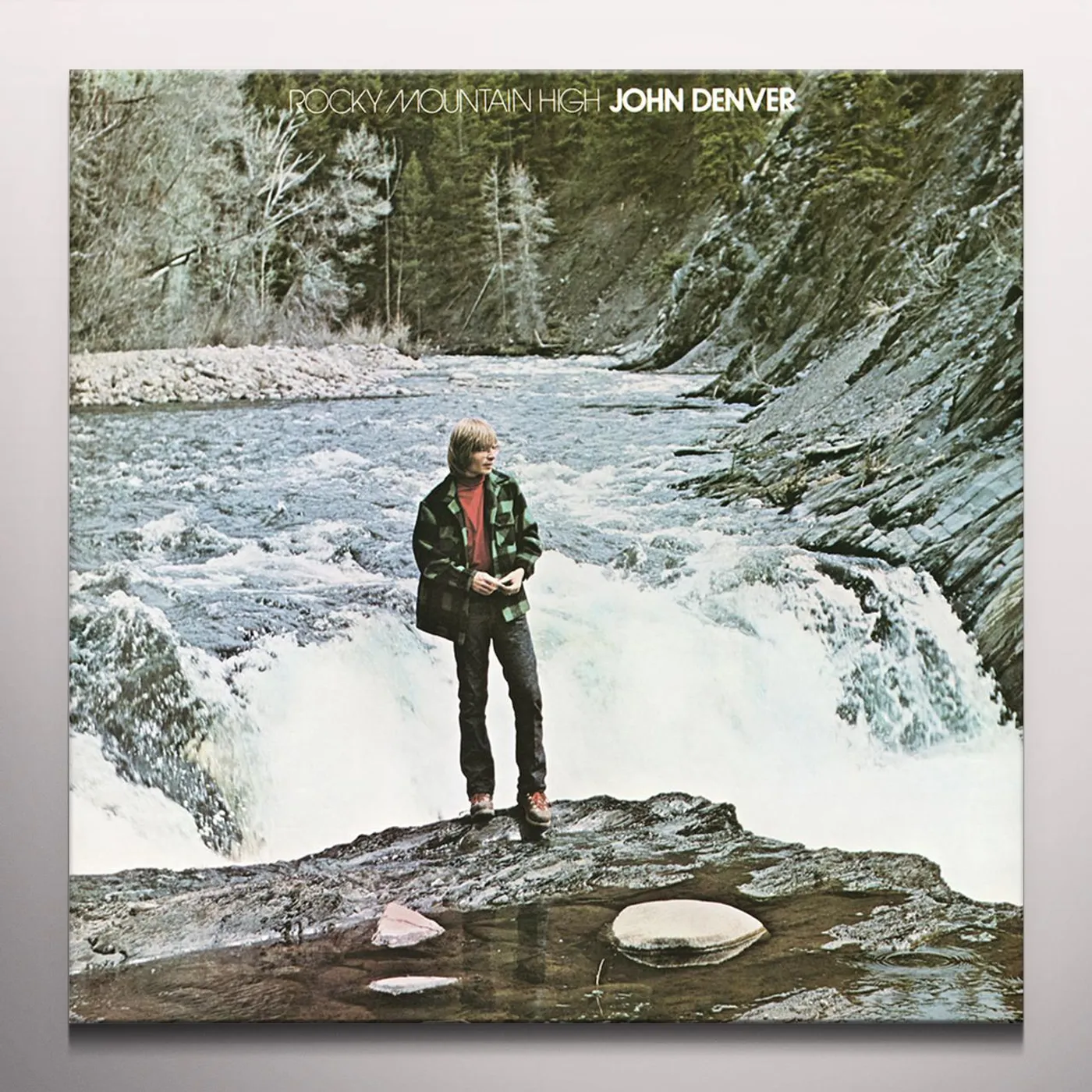 John Denver ROCKY MOUNTAIN HIGH Vinyl Record - Blue Vinyl, 180 Gram Pressing