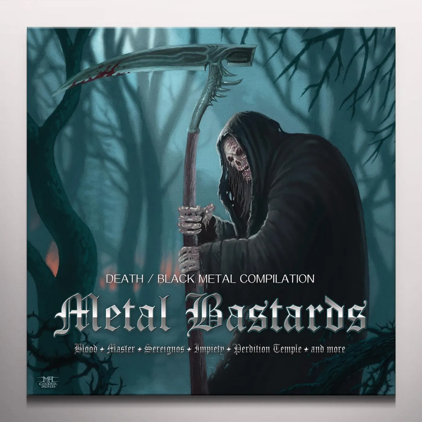METAL BASTARDS 1: DEATH / BLACK METAL / VARIOUS - Limited Edition Colored Vinyl Record
