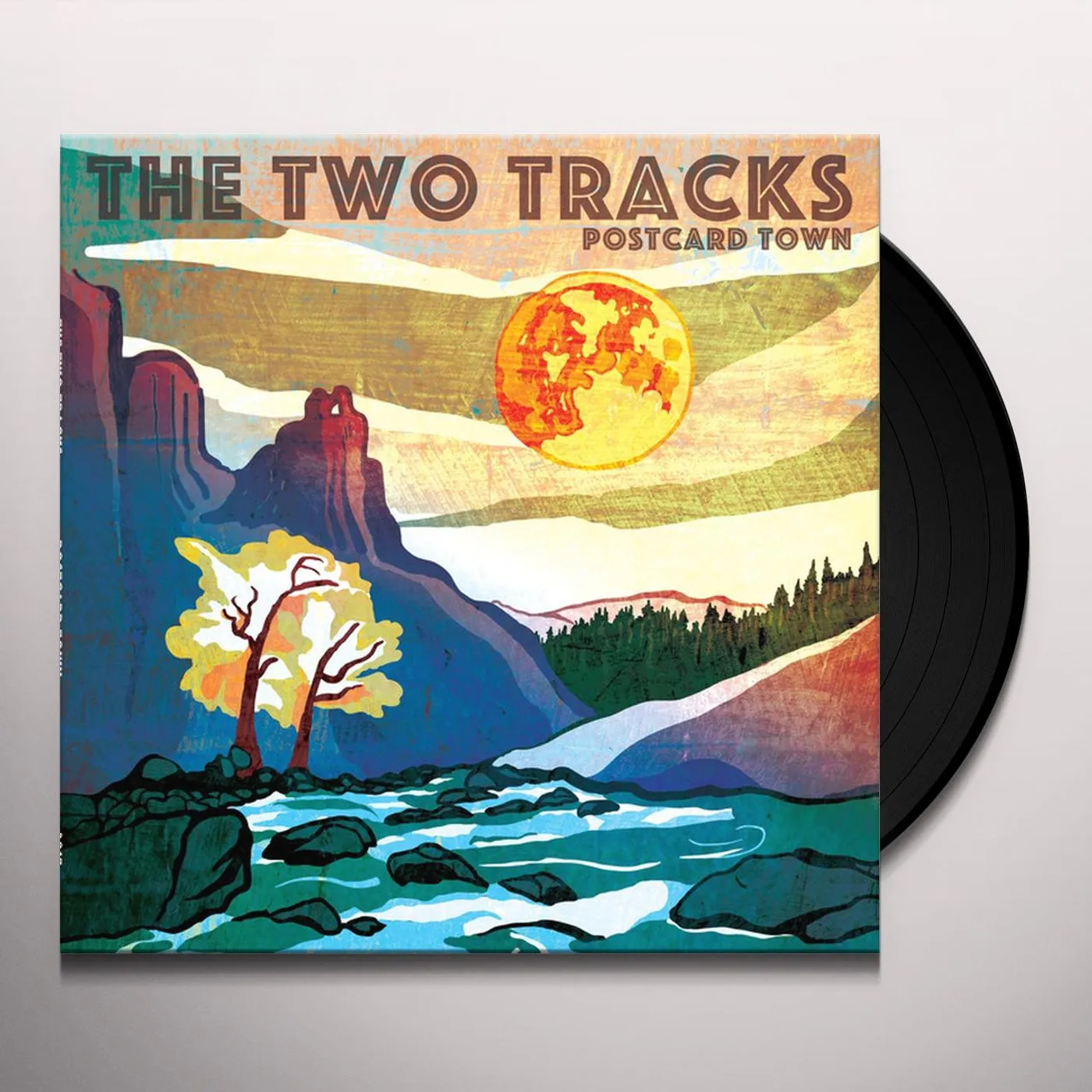 The Two Tracks Postcard Town Vinyl Record