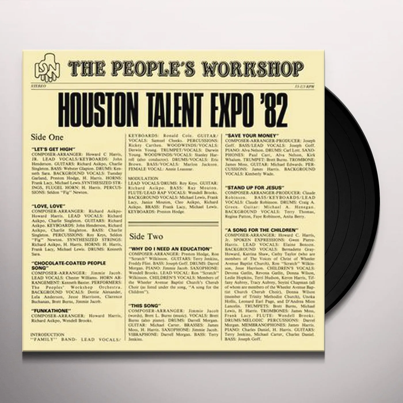 PEOPLE'S WORKSHOP Houston Talent Expo '82 Vinyl Record