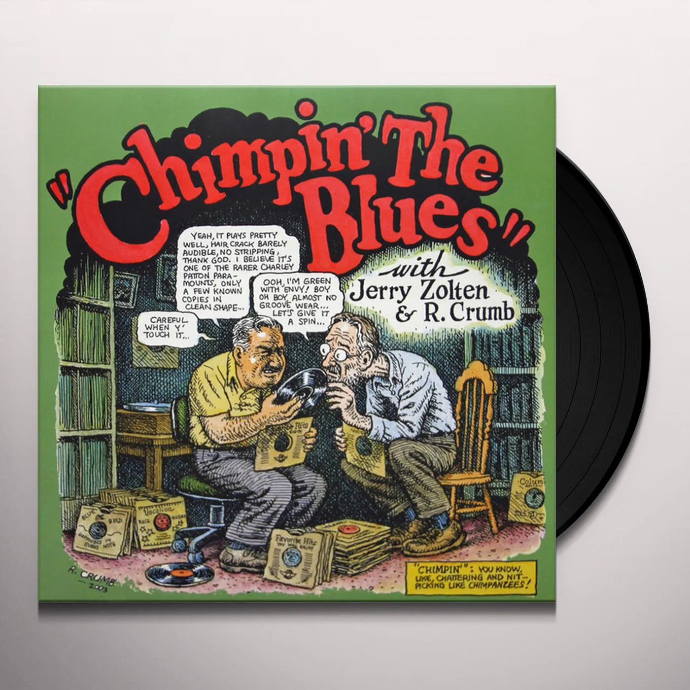 Robert Crumb & Jerry Zolten CHIMPIN THE BLUES Vinyl Record
