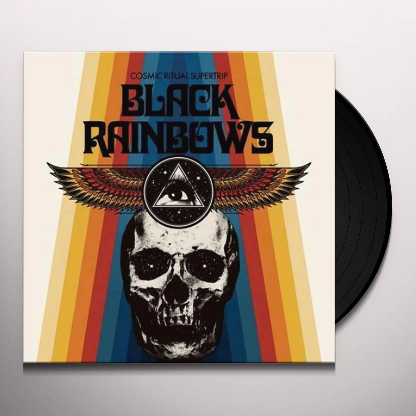 Black Rainbows Cosmic Ritual Supertrip (Orange Transparent Vinyl With Blue Red Splatter) Vinyl Record