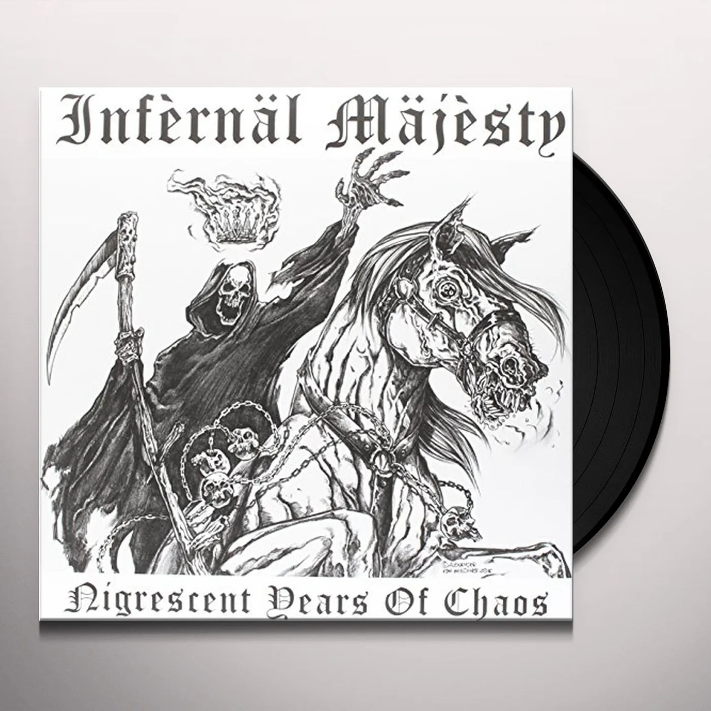 Infernäl Mäjesty Nigrescent Years of Chaos Vinyl Record