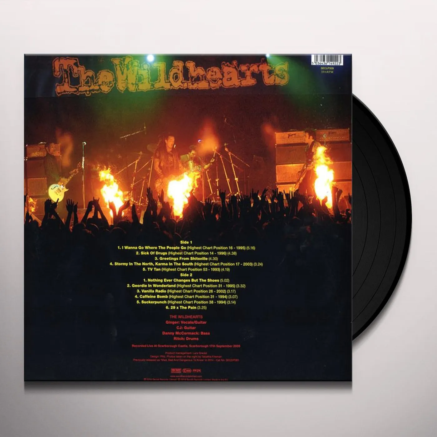WildHearts BEST OF LIVE (YELLOW VINYL) Vinyl Record